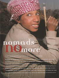 Nomads no more Africa Geographic Magazine - Lesley Rochat Publications