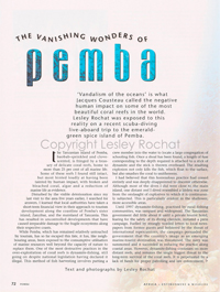 Vanishing wonders of Pemba Africa Geographic Magazine - Lesley Rochat Publications