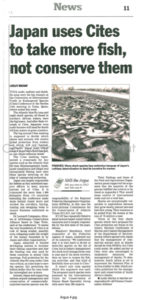 Japan uses Cites to take more fish - Lesley Rochat